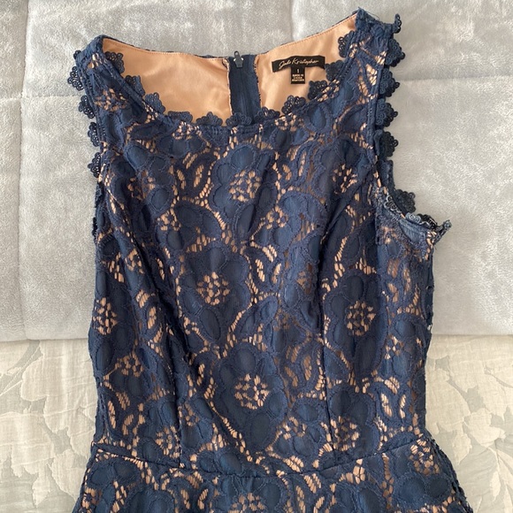 Juniors formal dress blue lace - Picture 2 of 7